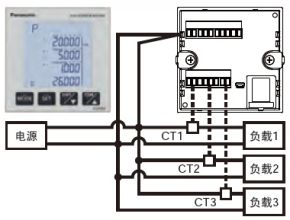 電源相同，單相2線的情況下，最多可同時(shí)測(cè)量3電路。